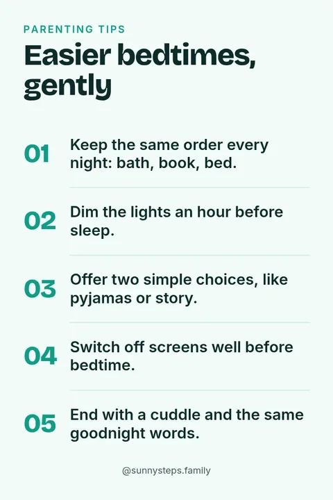 Calm Bedtime Tips Pin – Pinterest pin template