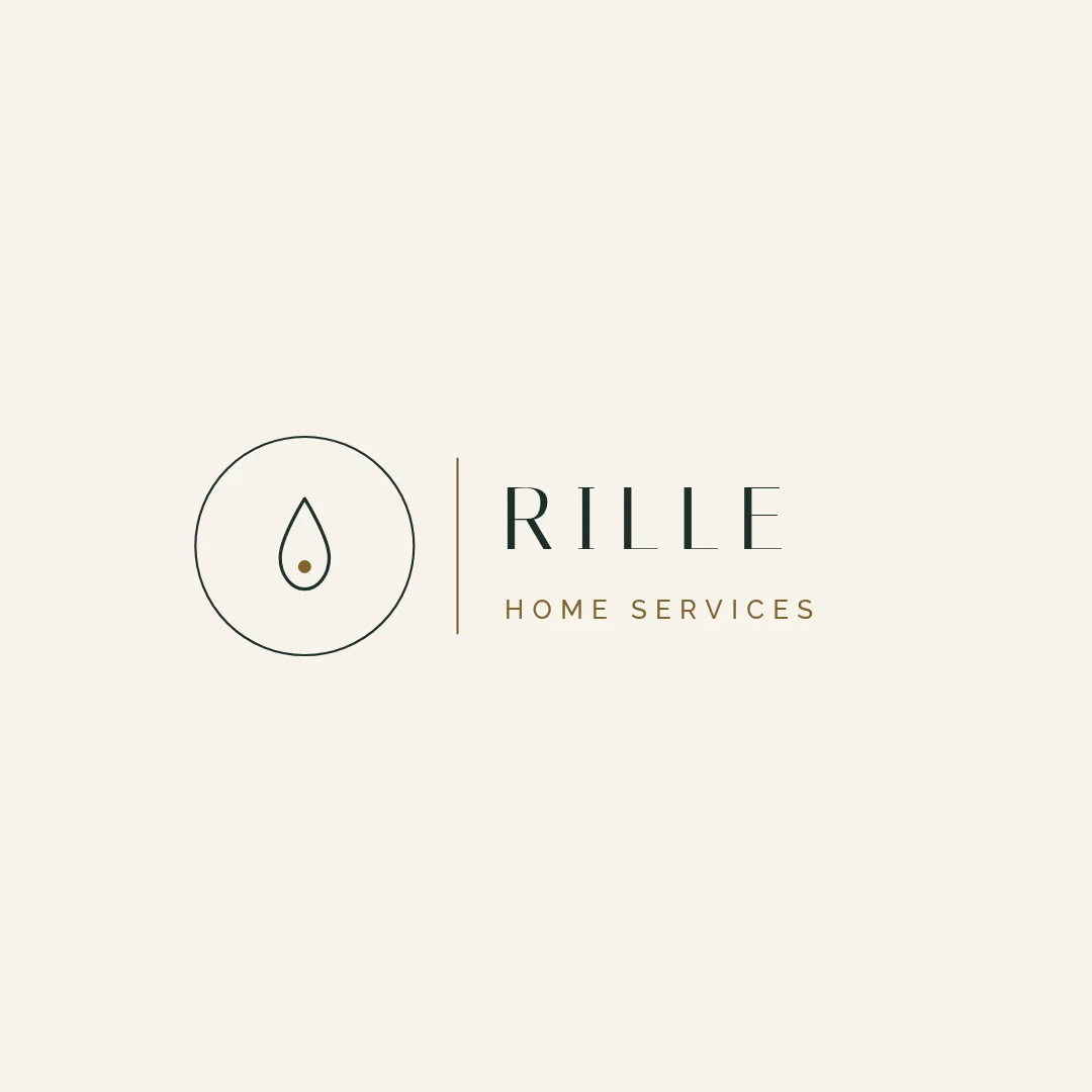 Rille Hairline Drop Logo – Logo template