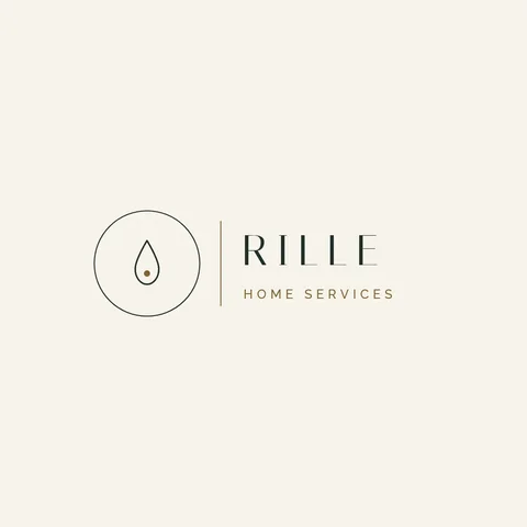 Rille Hairline Drop Logo – Logo template