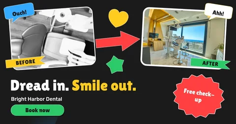 Dread In Smile Out – Facebook post template