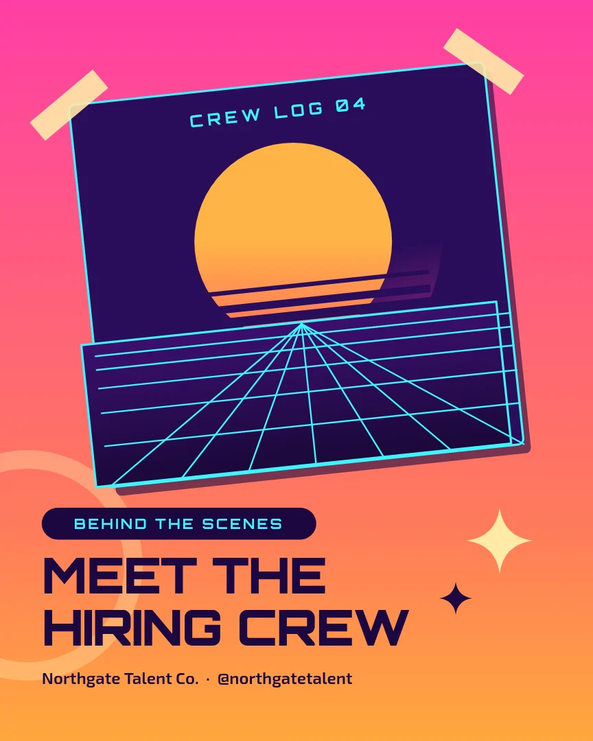 Crew Log Sunset Poster – Instagram post template