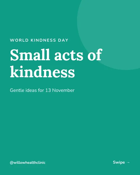 Kindness Day Care Carousel – Instagram carousel template, 6 pages
