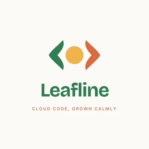 Leafline Cut-Paper Brackets – Logo template