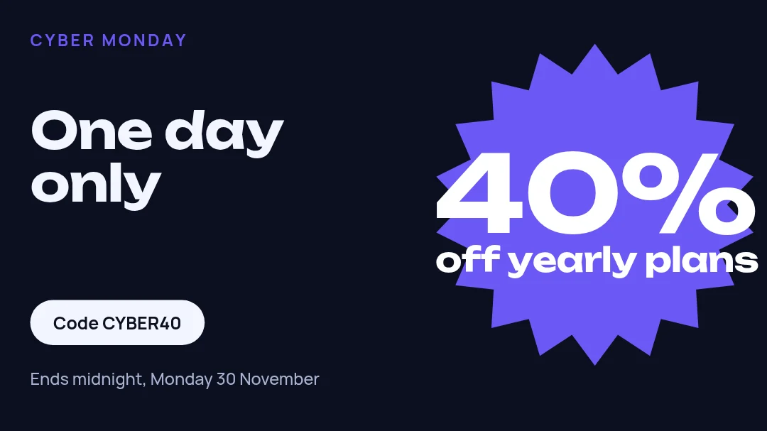 Cyber Monday deal – X post template