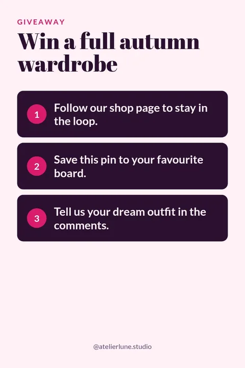 Win the Wardrobe Pin – Pinterest pin template