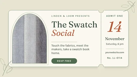 Linden Ticket Swatch Social – X post template