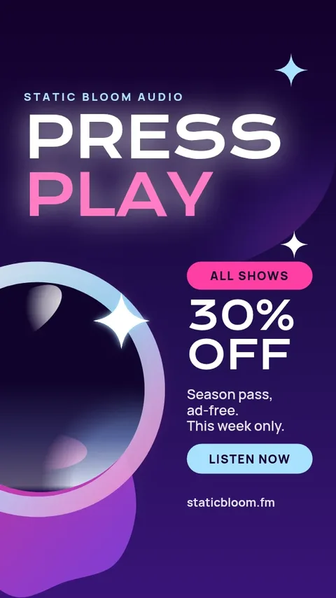 Liquid Chrome Play Pass – Instagram story template