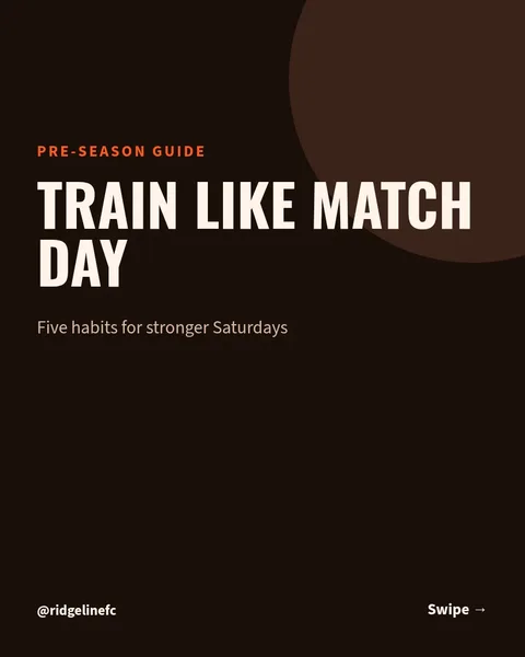 Pre-Season Training Playbook – Instagram carousel template, 7 pages