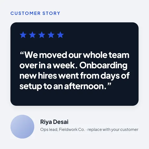 Customer case study – LinkedIn post template