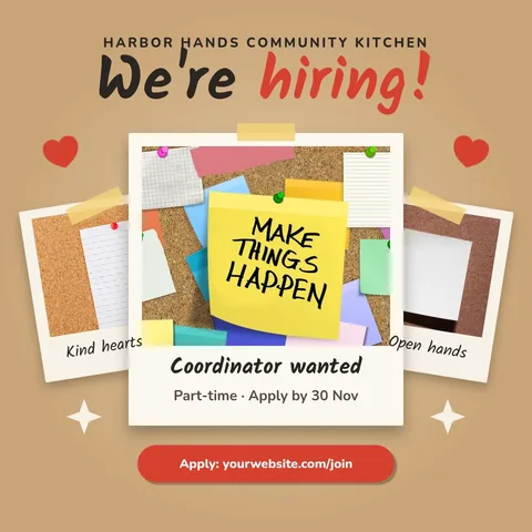 Cork Corner Polaroid Crew – LinkedIn post template