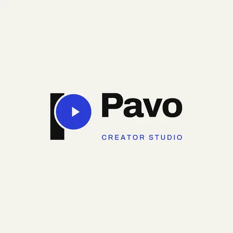Ultramarine P Play Grid – Logo template
