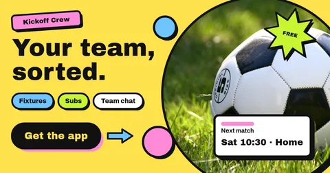Kickoff Circle App Ad – Facebook post template