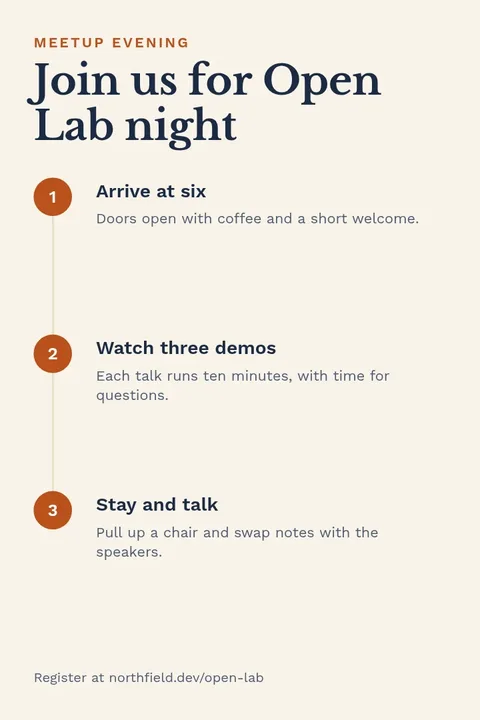 Open Lab Evening Pin – Pinterest pin template