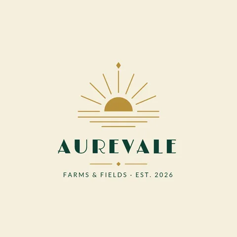 Gilded Sunrise Field Logo – Logo template