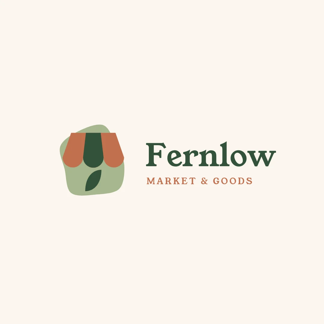 Fernlow Awning Blob Logo – Logo template