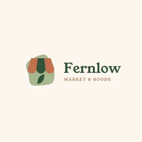 Fernlow Awning Blob Logo – Logo template