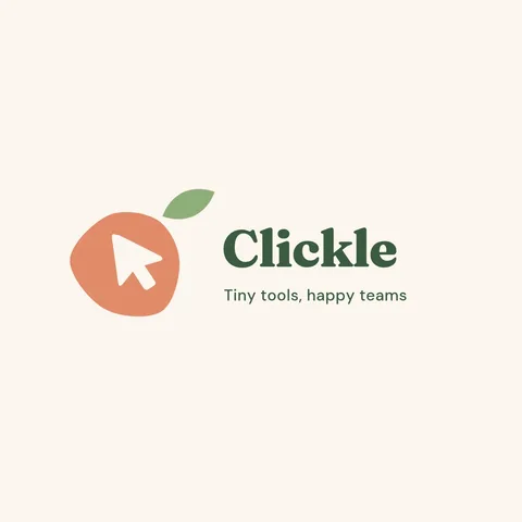 Clickle Blob Cursor Logo – Logo template