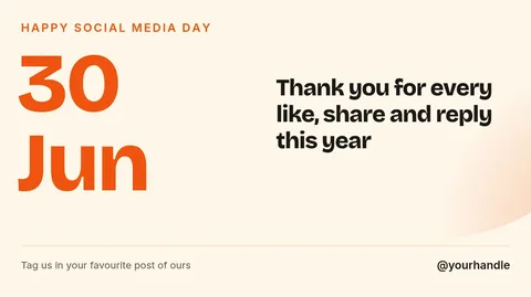 Social Media Day – X post template