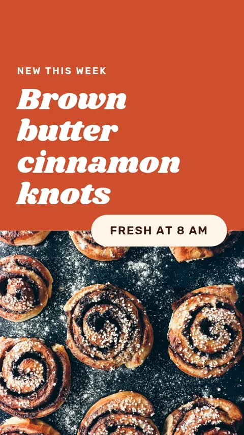 Bakery new bake – Instagram story template