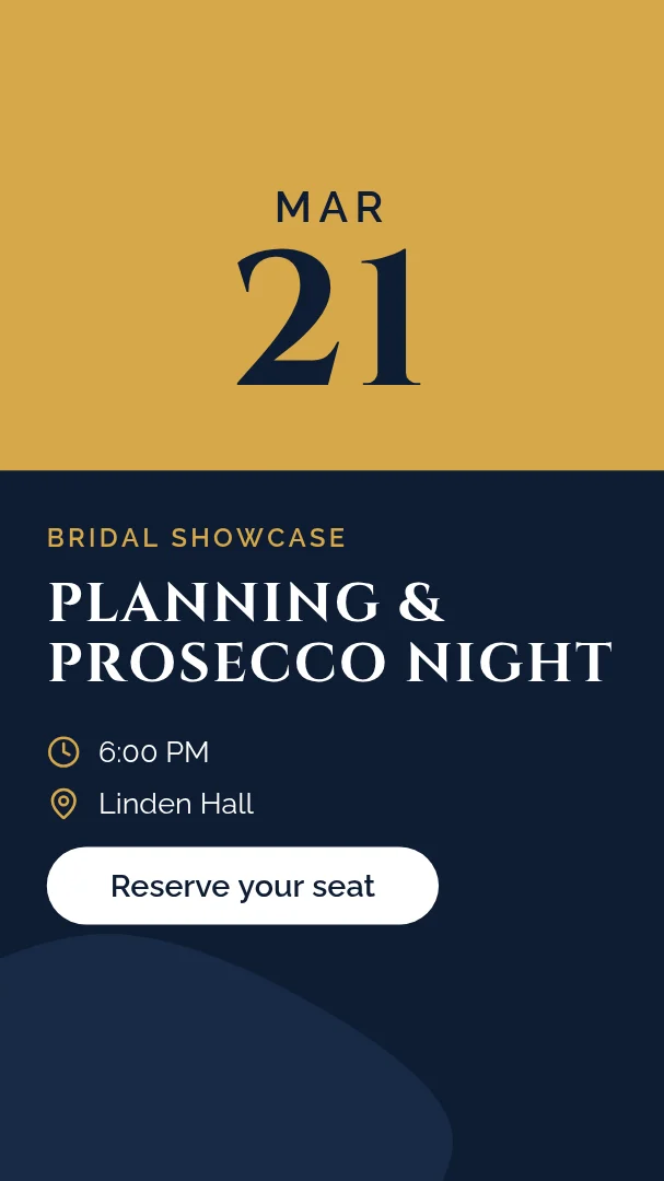 Bridal Fair Champagne Story – Instagram story template