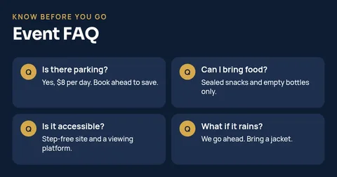 Event FAQ – Facebook post template