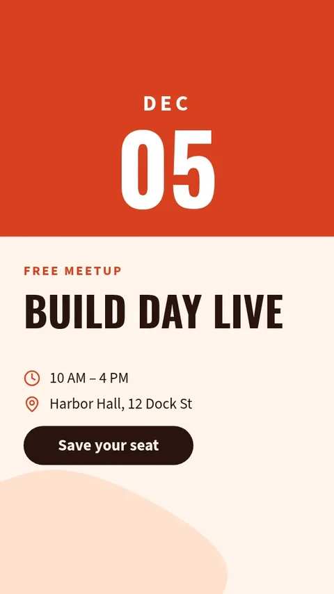 Dev Day Split Poster – Instagram story template