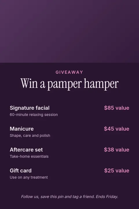 Glow Hamper Giveaway Pin – Pinterest pin template