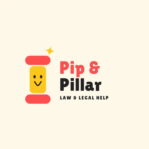 Pip and Pillar Smiling Column Logo – Logo template