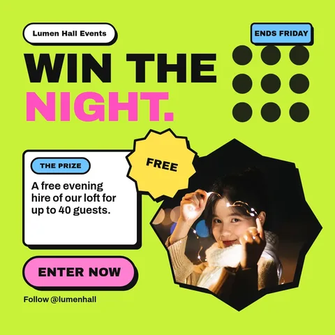 Lit Window Loft Giveaway – LinkedIn post template