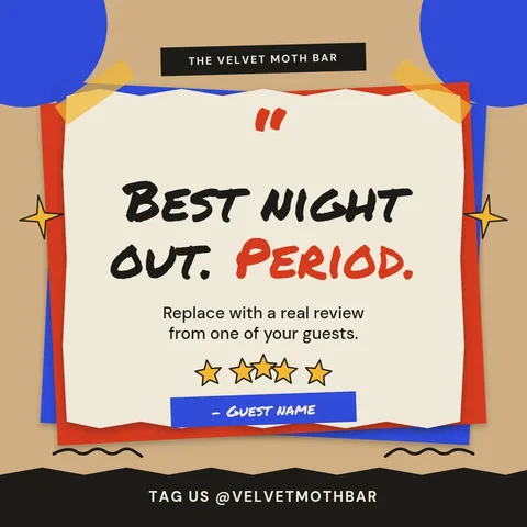 Velvet Moth Torn Quote – Instagram post template