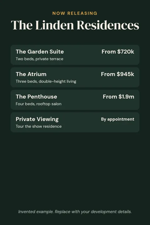 New Collection Residences Pin – Pinterest pin template