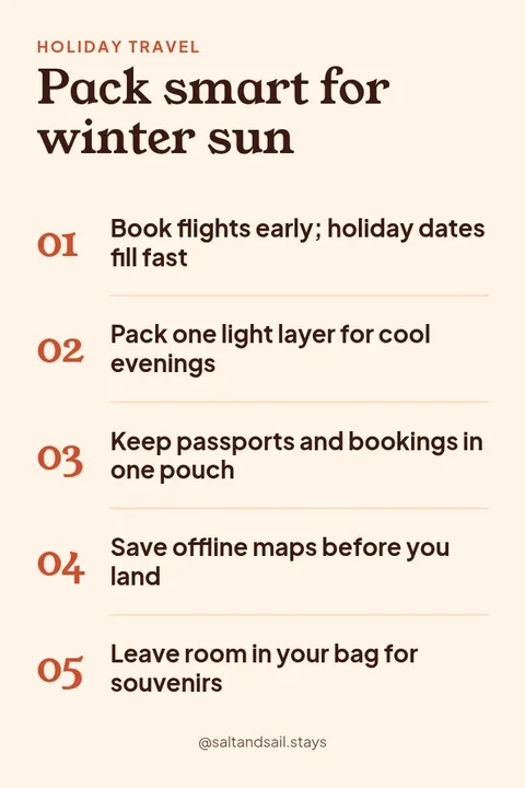 Winter Sun Packing Pin – Pinterest pin template