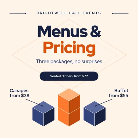 Iso Tier Cubes Price Menu – Instagram post template