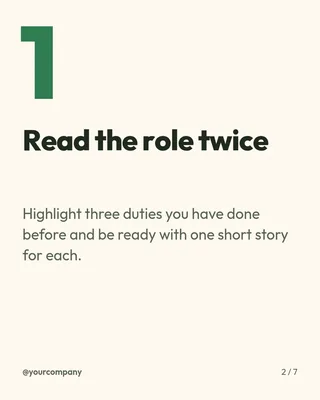 Interview Day Playbook, page 2