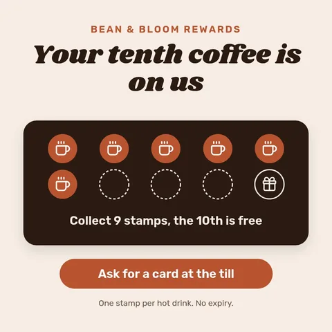 Loyalty card promo – Instagram post template