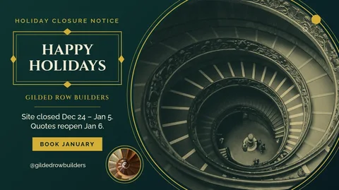 Gilded Orbit Holiday Notice – X post template