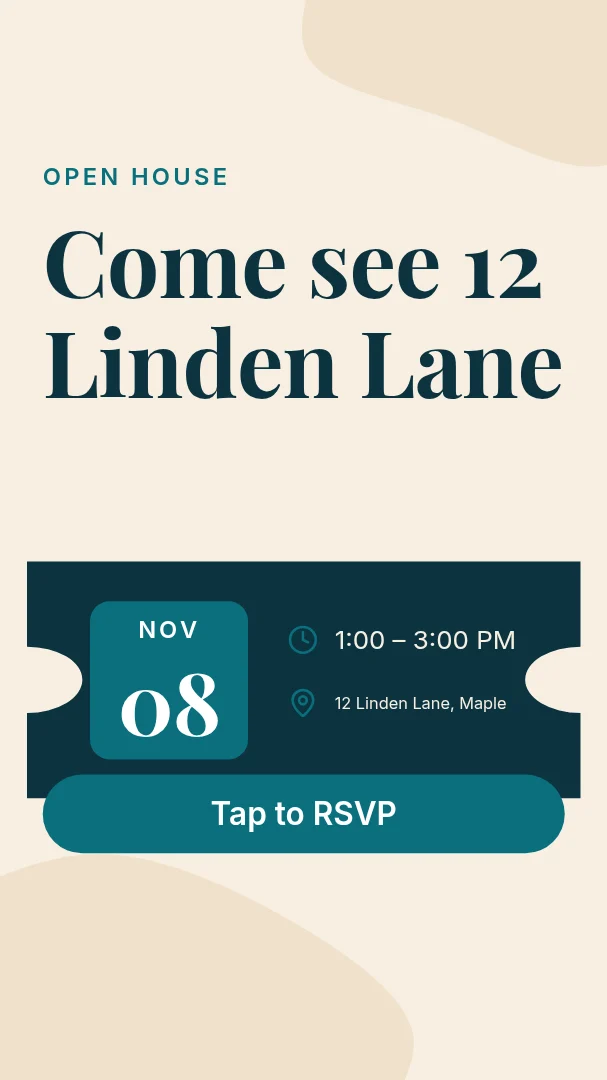Open House Weekend Story – Instagram story template