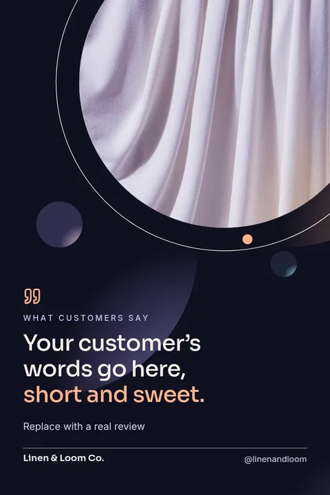 Aurora Linen Moon Quote – Pinterest pin template