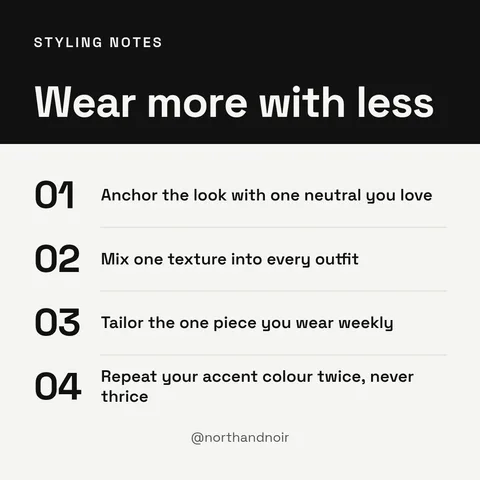 Capsule Styling Rules – Instagram post template