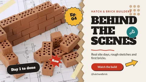 Torn Brick Site Diary – YouTube thumbnail template