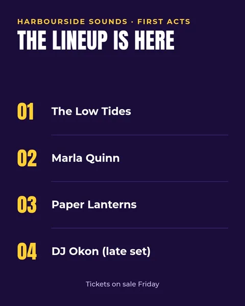 Lineup announcement – Instagram post template