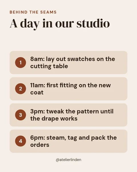 Studio Floor Diaries – Instagram post template