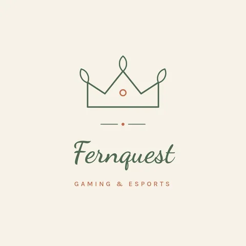 Fernquest Leaf Crown Logo – Logo template