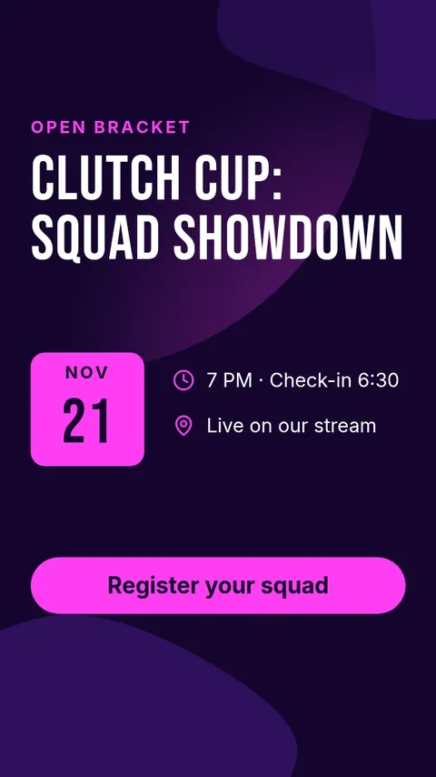 Bracket Night Story – Instagram story template