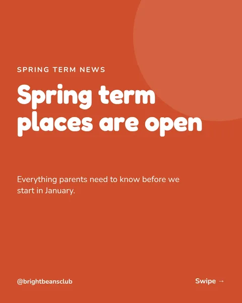 Term Dates Announced – Instagram carousel template, 6 pages