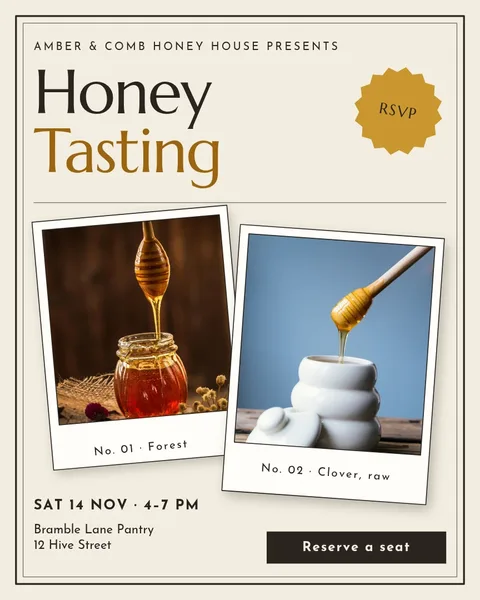 Amber Mat Gallery Evening – Instagram post template