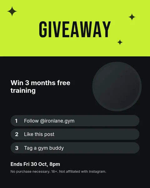 Rep Crew Giveaway – Instagram post template