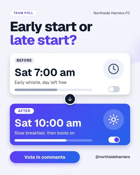 Kickoff Time Slider Poll – Instagram post template