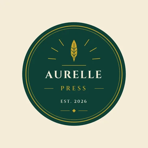 Gilded Fan Quill Badge – Logo template