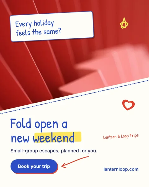 Fold Open Diagonal Doodle Ad – Instagram post template